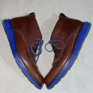 Donald Pliner Men’s Ankle Boots Size 8 M Brown Leather Going out Party Fun